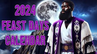 2024 Hebrew Feast Day Calendar  Israelite Teaching [upl. by Nomannic]