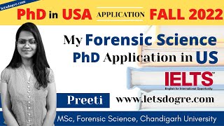 Forensic Science amp Toxicology  FALL 2022 USA Applications for PhD  IELTS [upl. by Zetana]