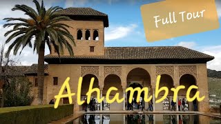 ALHAMBRA Granada Walking Tour  Amazing Palace Andalusia  Spain 🇪🇦 [upl. by Maurene]