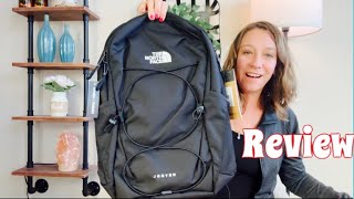 The North Face Backpack nice quality cushion back lots of pockets backtoschool review [upl. by Norahc]