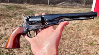 1861 Colt Navy by Uberti  Review Loading Steps and Fire [upl. by Adaline]