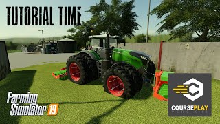 Courseplay 6 Tutorial  Leveling and Compacting  Farming Simulator 19 [upl. by Reinar]