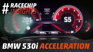 BMW 530i 2018 Acceleration RaceChip vs Stock Autobahn amp Dyno [upl. by Read]