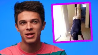 Brent Rivera reacts to his GRIND ON ME video  AwesomenessTV Shorts [upl. by Htebsle]