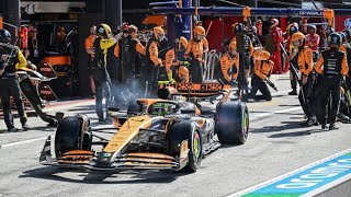 F1 Pit Box Close Up Oscar Piastris Pit Stop [upl. by Acirea69]