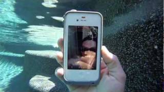 iPhone 4s FaceTime video underwater with LifeProof case  MicBergsma [upl. by Rozanna]