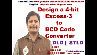 EXCESS  3 TO BCD CODE CONVERTER  DESIGN OF 4BIT EXCESS 3 TO BCD CODE CONVERTER  DLD  STLD [upl. by Ailaro]