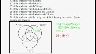 Venn Diagrams and Sets 07 [upl. by Talbot245]