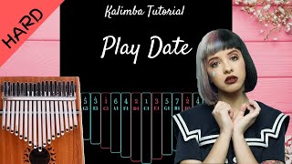 Play Date  Melanie Martinez  Kalimba Tutorial Hard [upl. by Cramer]