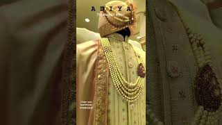 All set to adorn this Royal look for your weddingSherwani Groom looks groomdress weddingdress [upl. by Nauqed512]