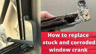 How to replace corroded Awning Window crank [upl. by Nylirahs]