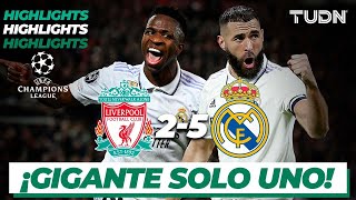 Highlights  Liverpool 25 Real Madrid  Champions League 202223  8vos  TUDN [upl. by Willing]