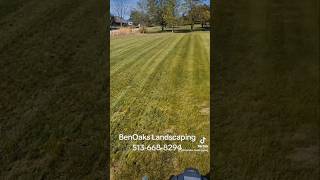 Core Aeration aerating stinger fyp hustling satisfying grass lawntok stripes landscaping [upl. by Cain]