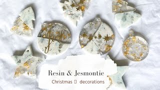 DIY Resin amp Jesmontie CHRISTMAS decoration [upl. by Ennahgem]