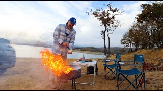 Camping in Esenceli Village Menemen on the Griddle amp Grilled Ribeye Delight 4K [upl. by Duarte23]