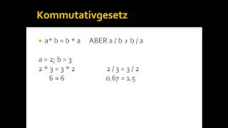 Was ist das Kommutativgesetz [upl. by Nepets374]