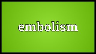 Embolism Meaning [upl. by Neeka947]