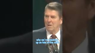 Reagan joke27 why were sneaking up on him in the dark president history ronaldreaganjokes [upl. by Ora]