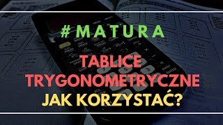 matura Jak korzystać z tablic trygonometrycznych  przykład [upl. by Biggs]