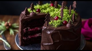 Midnight Forest Cake Recipe [upl. by Louis]