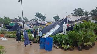 Necklace Road stalls heavy rain effect [upl. by Kataway]