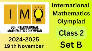 FavFive  SOF International Mathematics Olympiad Class 2 20242025 Set B  imo sof  maths [upl. by Andri]