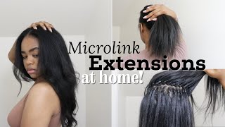 HOW TO INSTALL ITIP  MICROLINK EXTENSIONS BY YOURSELF  BEST MICROLINKS  CURLSQUEEN SYDNEE CIARA [upl. by Vinni]