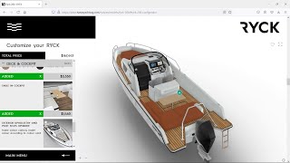 RYCK 280 power boat Interactive 3D configurator [upl. by Anitahs752]