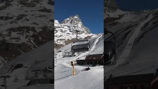 You can ski in Cervinia in Italy until May [upl. by Nwahsud]