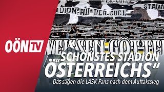 quotSchönstes Stadion Österreichsquot Das sagen die LASKFans nach dem Auftaktsieg [upl. by Engeddi]