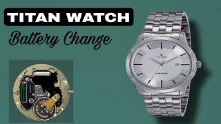 How to change battery Titan Orignal  TITAN Watch Battery Replacement  DIY [upl. by Merry]