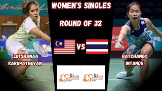 Ratchanok Intanon vs Letshanaa Karupathaven  R32  Badminton Thailand Masters 2024 [upl. by Iroj]