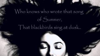 Kate Bush  Sunset lyrics on screen [upl. by Fe]