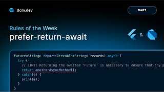 preferreturnawait Rules of the Week [upl. by Sykleb]