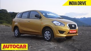 2015 Datsun Go MPV  India Drive Video Review  Autocar India [upl. by Thormora418]