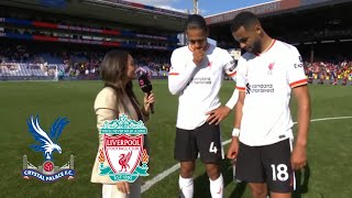 Postmatch Interview With Virgil Van Dijk And Cody Gakpo Liverpools Victory Over Crystal Palace [upl. by Noma]