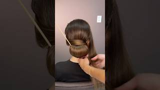 The easiest way to style your hair like this👉hairstyle hair hairtutorial foryou ponytail yt [upl. by Trace]