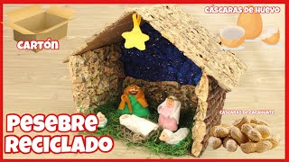 PESEBRE RECICLADO  ¡¡¡¡ MATERIALES QUE NO TE IMAGINAS  DIY [upl. by Anada]