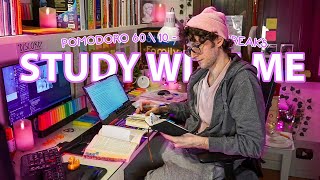 STUDY WITH ME LIVE  12 HOURS ✨ Harvard Student Rain sounds Pomodoro 60 OneMonthStudyChallenge [upl. by Livingston]