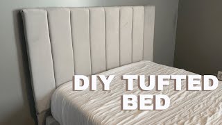 DIY Channel Tufted Bed [upl. by Cramer585]