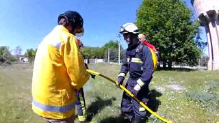 Mochilas para tendido forestal de Bomberos Marbella [upl. by Natsyrk198]