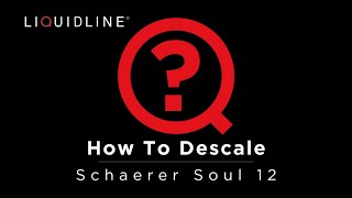 How to Descale a Schaerer Soul 12 Coffee Machine  User Guide [upl. by Annice]