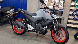 2024 New Colour Yamaha Fzs v4 2024 New Model White Colour Full Detailed Review  New Changes Price [upl. by Lusar]