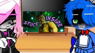 Fnaf 2 React two Stuck Inside song  My AU  Part 2 [upl. by Anawait882]