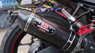 Yoshimura R77 Carbon Slip On With DB Killer Yamaha R25R3 Layz Motor [upl. by Arreik]