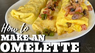 How to make an omelette on the griddle for beginners [upl. by Fates]