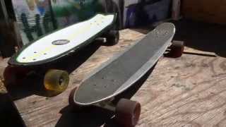 Old School Vs New School Cruiser Skateboards [upl. by Anwahsiek]