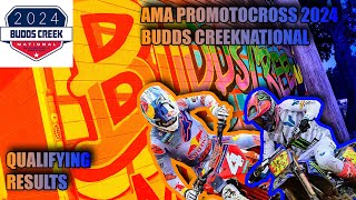 AMA Pro Motocross 2024 Budds Creek National  QUALIFYING RESULTS [upl. by Marcille]