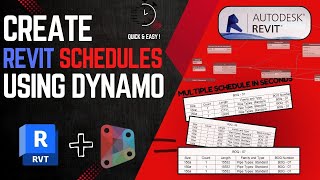 Creating Schedule in Revit Using Dynamo  Quick and Easy [upl. by Aij173]