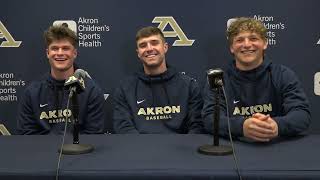 2024 Akron Zips Baseball PreSeason Press Conference  StudentAthletes  21224 [upl. by Lledroc22]